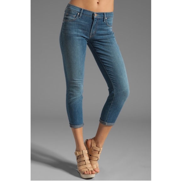 MOTHER Denim - MOTHER Skinny Not Skinny Jeans In Blue Skies Tomorrow Size 24